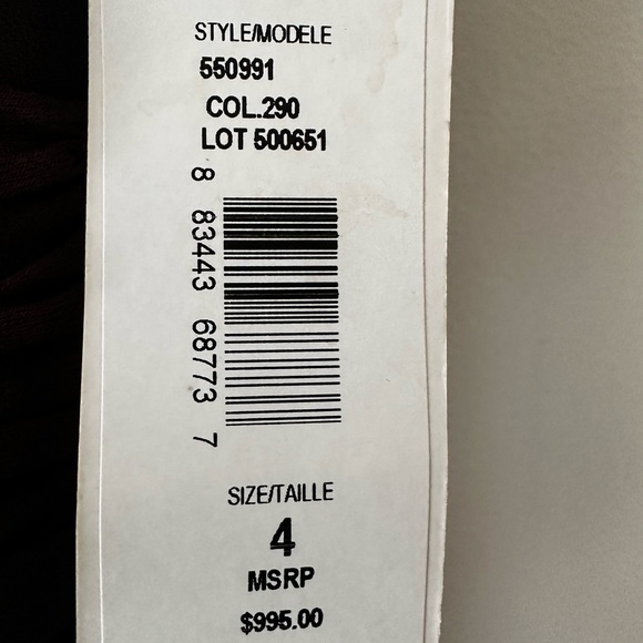 NWT Full length Badgley Mischka jeweled collar evening gown size 4 retail$995 - Picture 4 of 6